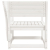Krzesło ogrodowe, białe, lite drewno sosnowe