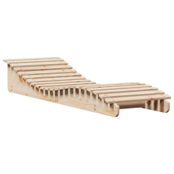 Leżaki, 2 szt., 205x60x31,5 cm, lite drewno sosnowe
