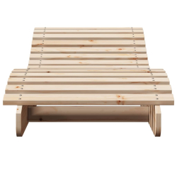Leżaki, 2 szt., 205x60x31,5 cm, lite drewno sosnowe