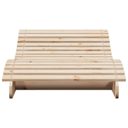 Leżak, 205x80x31,5 cm, lite drewno sosnowe