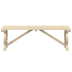 Ławka ogrodowa, 115 cm, lite drewno jodłowe