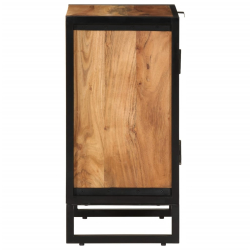 Szafka łazienkowa, 40x30x60 cm, lite drewno akacjowe i żelazo