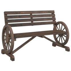 2-osobowa ławka ogrodowa Adirondack, lite drewno jodłowe