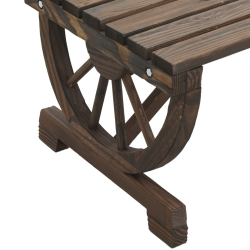 2-osobowa ławka ogrodowa Adirondack, lite drewno jodłowe