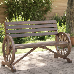 2-osobowa ławka ogrodowa Adirondack, lite drewno jodłowe