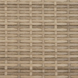 Leżanka z poduszkami, beżowa, rattan PE
