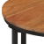 Stolik kawowy, 35x35x30 cm, lite drewno akacjowe i żelazo