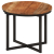 Stolik kawowy, 35x35x30 cm, lite drewno akacjowe i żelazo