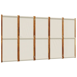 Parawan 5-panelowy, jasnoszary, 350x180 cm