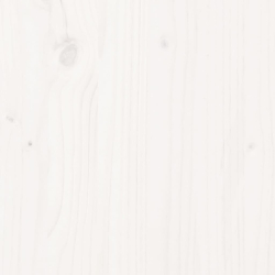 Leżak, biały, 199,5x62x55 cm, drewno sosnowe