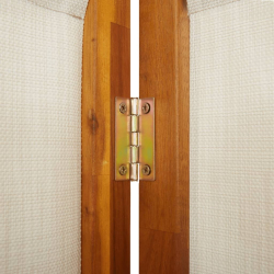 Parawan 6-panelowy, jasnoszary, 420x180 cm