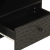 Szafka pod telewizor, czarna, 80x33x46 cm, lite drewno mango