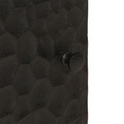 Szafka, czarna, 40x33x110 cm, lite drewno mango