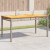 Stół ogrodowy, szary, 140x80x75 cm, polirattan i akacja