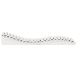 Leżaki, 2 szt., białe, 205x60x31,5 cm, lite drewno sosnowe