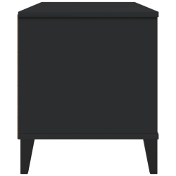 Szafka pod telewizor VIKEN, czarna, lite drewno sosnowe