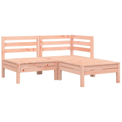 Sofa ogrodowa z poduszkami i podnóżkiem, 2-osobowa
