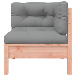 Sofa ogrodowa z poduszkami i podnóżkiem, 2-osobowa