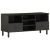 Szafka pod telewizor, czarna, 100x33x46 cm, lite drewno mango