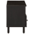 Szafka pod telewizor, czarna, 100x33x46 cm, lite drewno mango