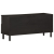 Szafka pod telewizor, czarna, 100x33x46 cm, lite drewno mango