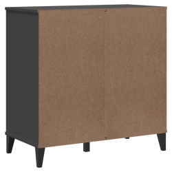 Szafka VIKEN, antracytowa, 80x40x80 cm, lite drewno sosnowe
