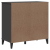 Szafka VIKEN, antracytowa, 80x40x80 cm, lite drewno sosnowe