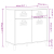 Szafka VIKEN, antracytowa, 80x40x80 cm, lite drewno sosnowe