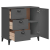 Szafka VIKEN, antracytowa, 80x40x80 cm, lite drewno sosnowe