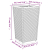 Donice ogrodowe, 2 szt., szare, 32,5x32,5x57, PP