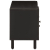 Szafka pod telewizor, czarna, 105x33x46 cm, lite drewno mango