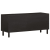 Szafka pod telewizor, czarna, 105x33x46 cm, lite drewno mango