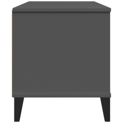 Szafka pod telewizor VIKEN, antracytowa, lite drewno sosnowe