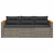 3-osobowa sofa ogrodowa z poduszkami, szara, polirattan