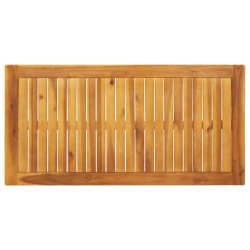 Ogrodowy stół jadalniany, 110x55x75 cm, lite drewno akacjowe