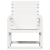 Krzesło ogrodowe, białe, 57,5x63x76 cm, lite drewno sosnowe