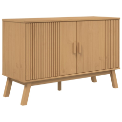 Komoda OLDEN, brązowa, 114x43x73,5 cm, lite drewno sosnowe