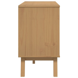 Komoda OLDEN, brązowa, 114x43x73,5 cm, lite drewno sosnowe
