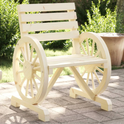Krzesła ogrodowe, 4 szt., lite drewno jodłowe