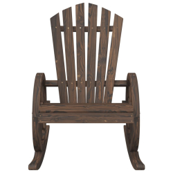 Krzesła bujane Adirondack, 2 szt., lite drewno jodłowe