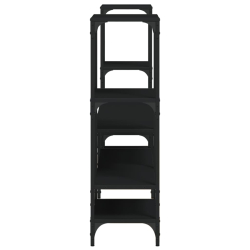 Szafka pod TV, czarna, 206,5x28,5x95 cm