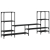Szafka pod TV, czarna, 206,5x28,5x95 cm