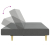 2-osobowa kanapa rozkładana z podnóżkiem, ciemnoszara, tkanina