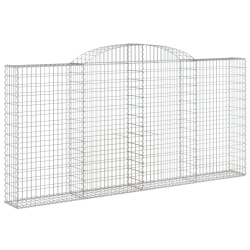 Kosze gabionowe, 20 szt, 300x30x140/160cm, galwanizowane żelazo