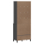 Kredens VIKEN, antracytowy, 80x40x200 cm, lite drewno sosnowe
