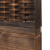 Parawan pokojowy, 3-panelowy, ciemny brąz, lite drewno paulowni