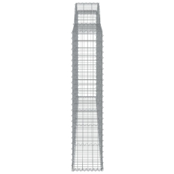 Kosze gabionowe, 25 szt, 300x30x140/160cm, galwanizowane żelazo