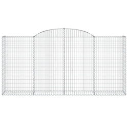 Kosze gabionowe, 25 szt, 300x50x140/160cm, galwanizowane żelazo