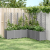 Donica ogrodowa z kratką, jasnoszara, 160x160x140 cm, PP