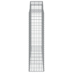 Kosze gabionowe, 20 szt, 200x50x160/180cm, galwanizowane żelazo